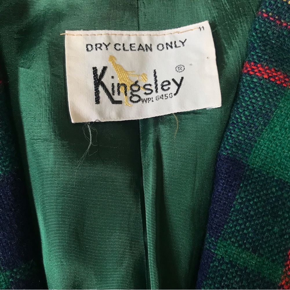 Vintage Plaid Blazer - Picture 4 of 5